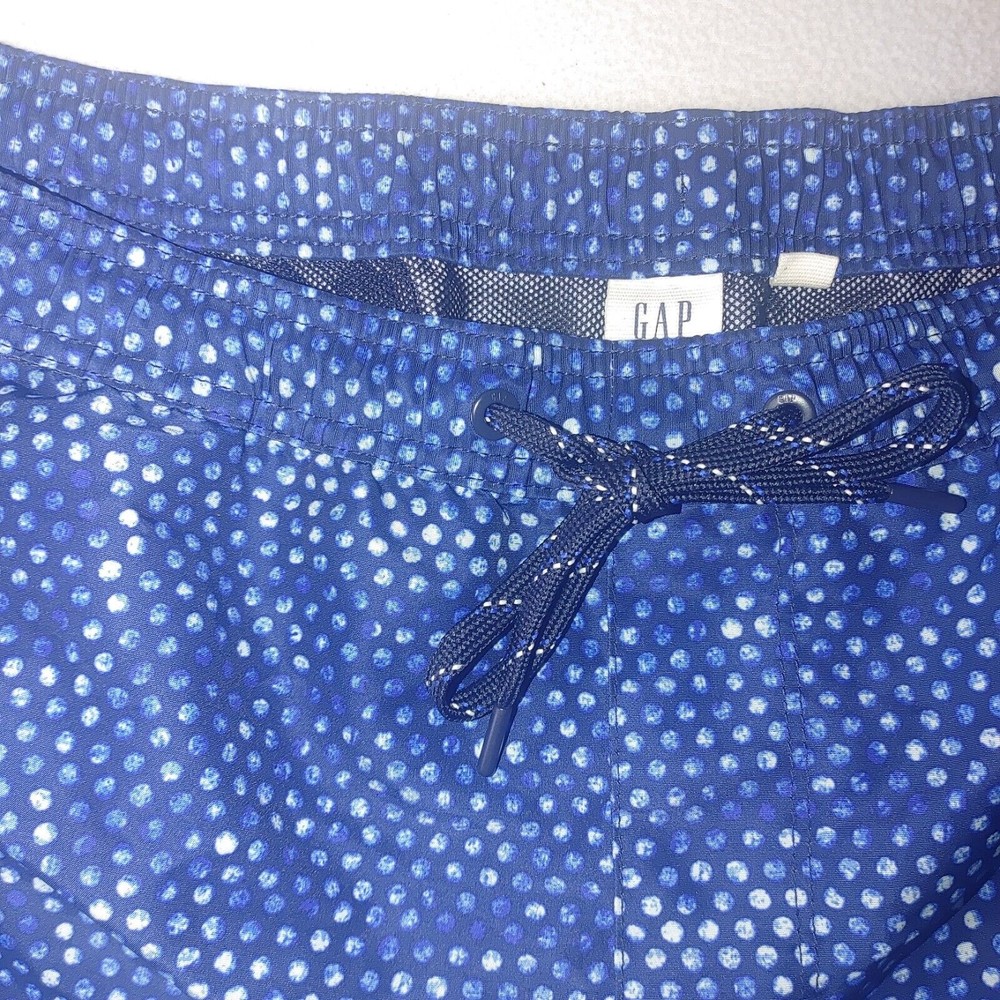 GAP Swim Trunks Men's XL Drawstring Blue Pockets Beach Pool Vacation - Picture 3 of 6